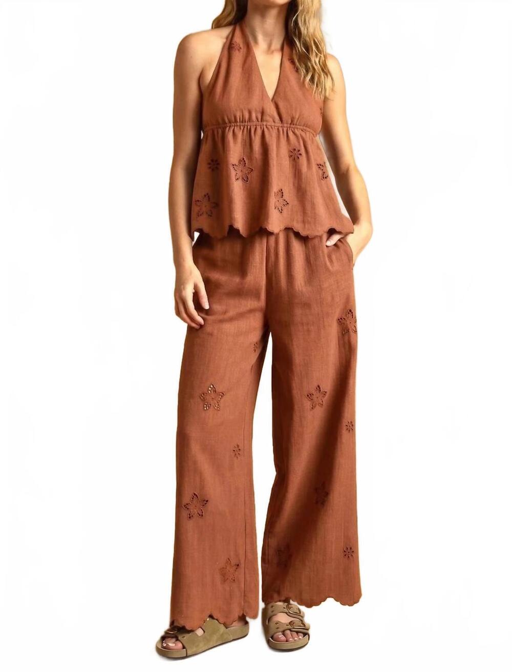 NEW MIOU MUSE desert bloom pants in sedona